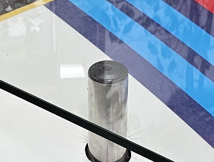 dessus de table basse en verre clair